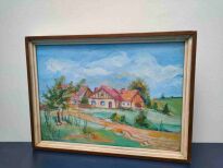 Akwarela Wsi spokojna wsi wesoła