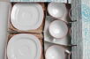 2 spodki i 3 filiżanki Porcelán Thun 1794 w opakowaniu z góry