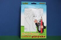 Obrazek do malowania z Krecikiem – farby akrylowe, 15 × 20 cm