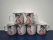 Kubki świąteczne z bałwankiem Porcelán Bohemia