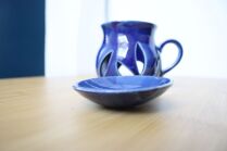 Kominek niebieski z miejscem na olejki