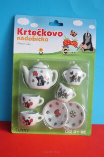 Zestaw porcelany dla dzieci Wiky złożony z siedmiu elementów  z Krecikiem w oryginalnym opakowaniu
