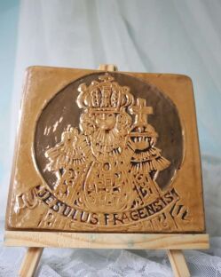 Ceramiczny obrazek Jezuita Praska