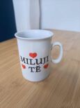 Kubek Thun MILUJI TĚ 230 ml – czeska porcelana