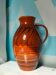 Brązowy ceramiczny dzban 5 l z dekoracyjnym wzorem